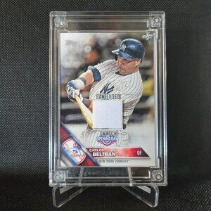 Carlos Beltran 2022 Jersey Fusion ' Game Used Swatch ' QR Bar Code